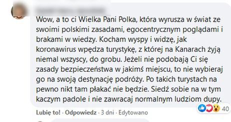 Screen komentarza