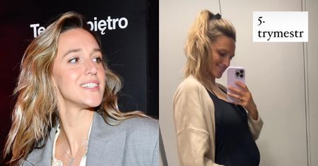 Aleksandra Żebrowska dotyka brzucha i oznajmia, że to "PIĄTY TRYMESTR". Co miała na myśli? (FOTO)