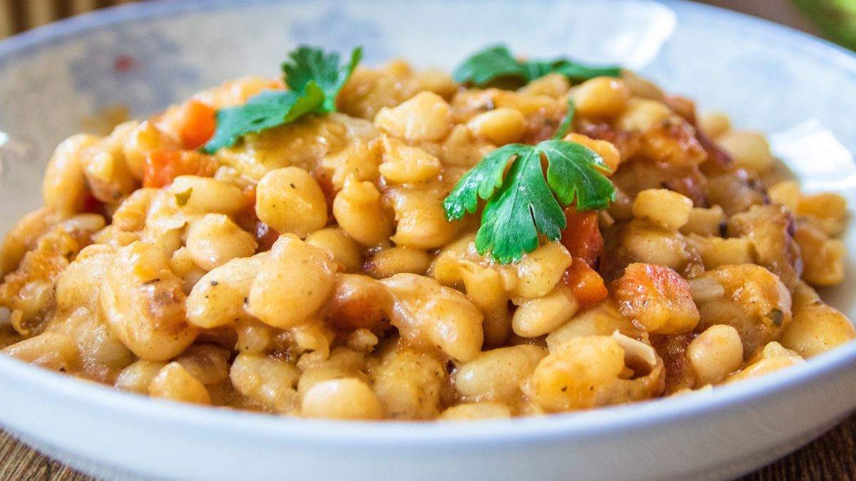 Fasolka w sosie curry