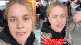 ROZWŚCIECZONA Anna Senkara wrzeszczy na warszawskim lotnisku: "Myślałam, że to NAPAD! Gdzie ja żyję?!"