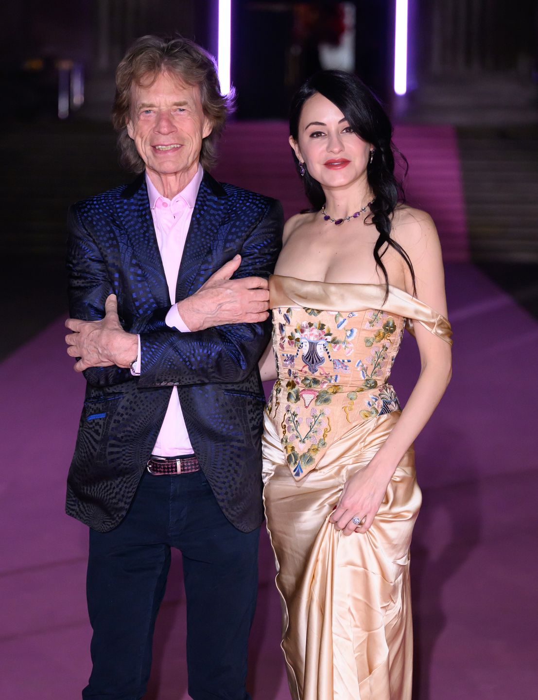 Mick Jagger na gali z młodszą o 44 lata narzeczoną
