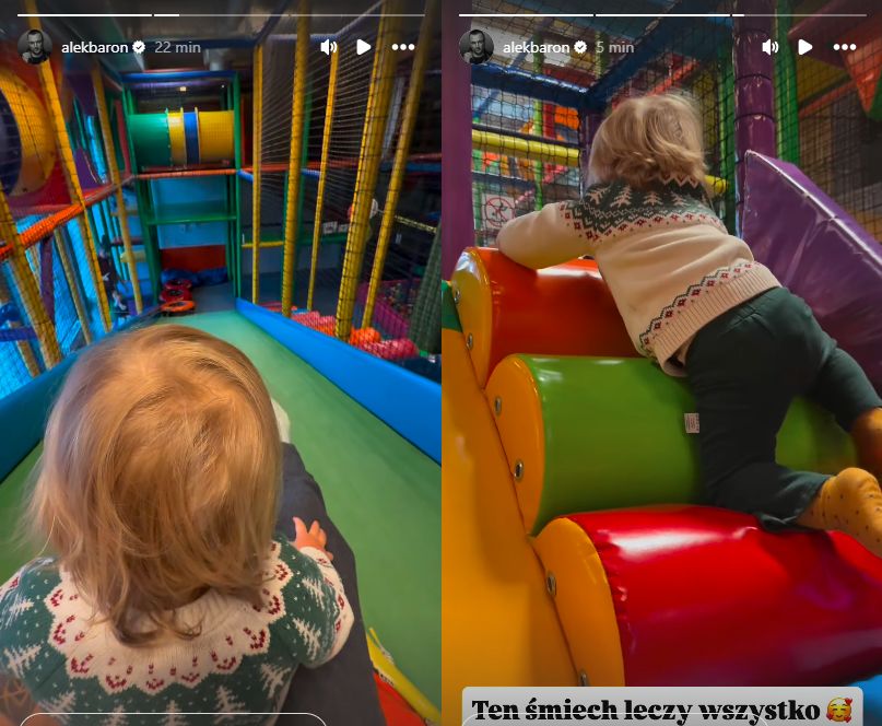 Baron pokazał, jak spędza czas z synem