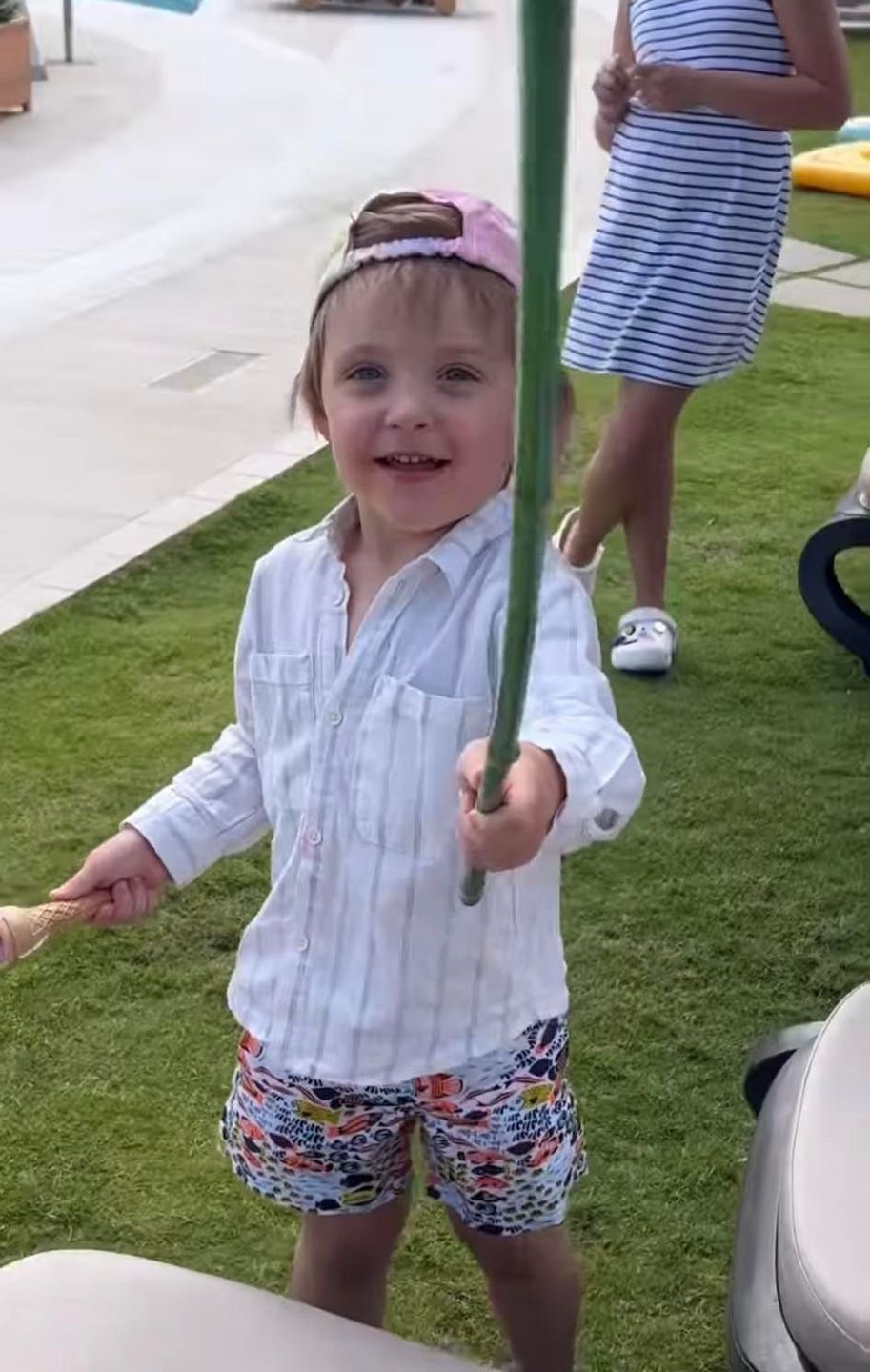 Martyna Gliwińska na wakacjach z synem Kazikiem