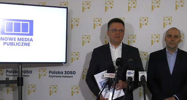 Partia Szymona Hołowni prezentuje plan na “Nowe media publiczne”. Likwidacja Rady Mediów Narodowych i abonamentu rtv, mniej reklam