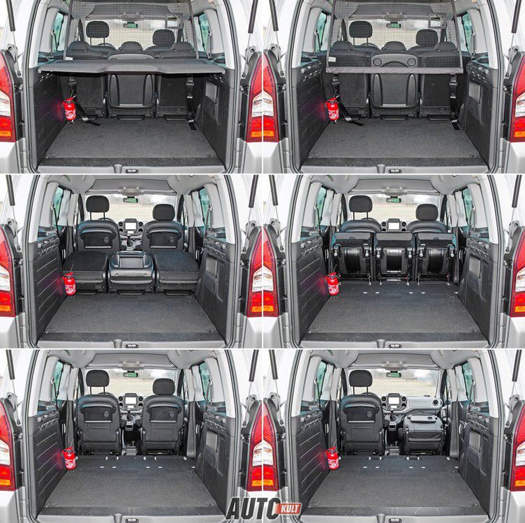 Citroen Berlingo to tylko jeden z przykładów pokazujących jak duże są możliwości aranżacji przestrzeni kombivana, którego można zmienić z auta osobowego niemal w dostawcze.