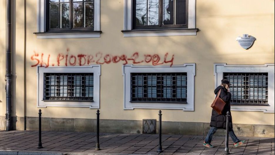 Napis zostawiony przez 47-latka