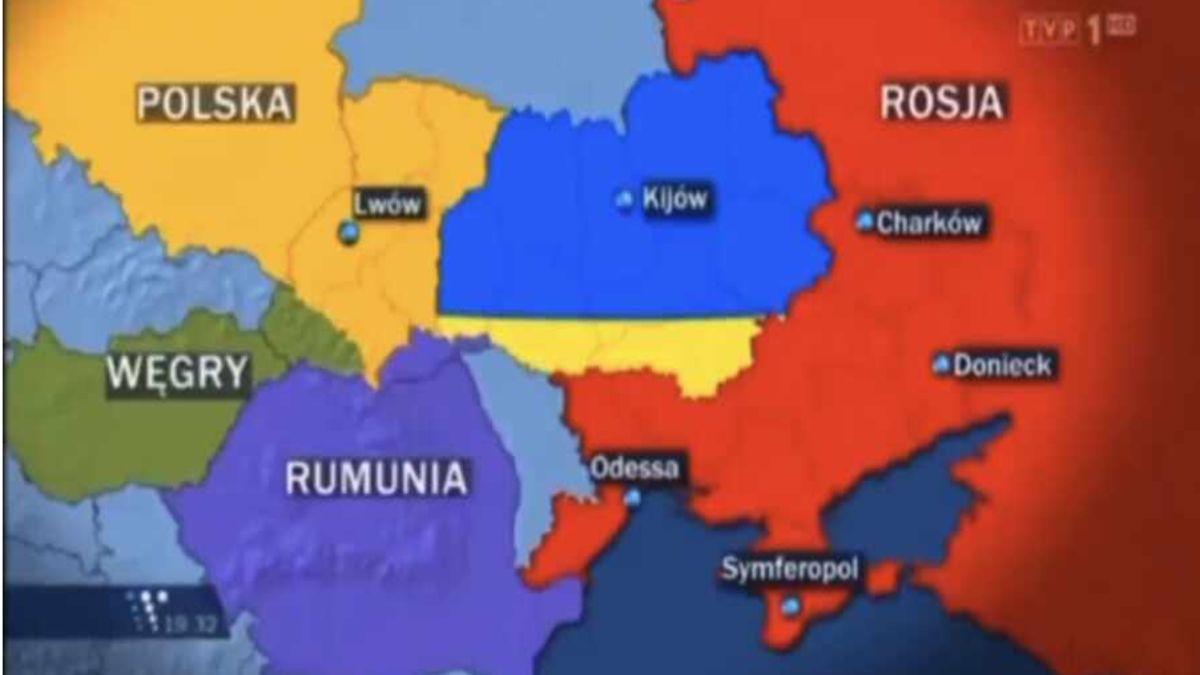 Mapa wykorzystana w reportażu TVP z 2014 roku
