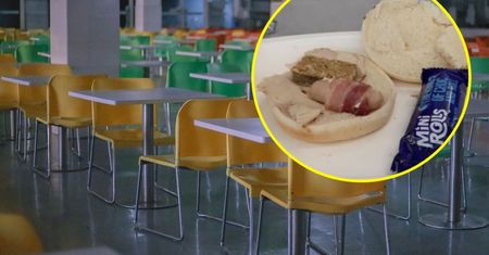 Taki świąteczny lunch dostali uczniowie. "Mój pies je lepiej"