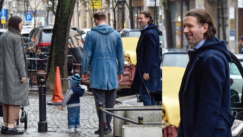 Radosław Majdan odbiera Małgorzatę Rozenek sprzed studia "DD TVN"