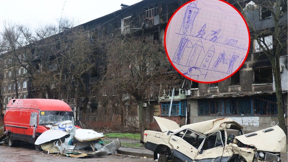 Oleksandra Matviichuk pokazała, co kilkuletni chłopiec napisał o Rosjanach