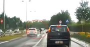 Wjechał w rowerzystkę na pasach. Przerażające nagranie