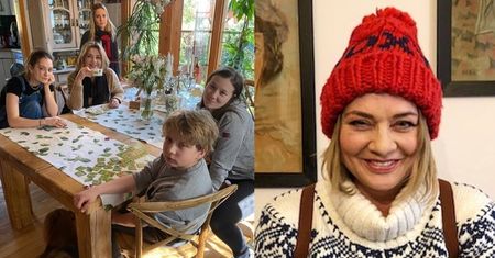 Uśmiechnięta Małgorzata Ostrowska-Królikowska spędza czas z rodziną i apeluje o zostanie w domach (FOTO)