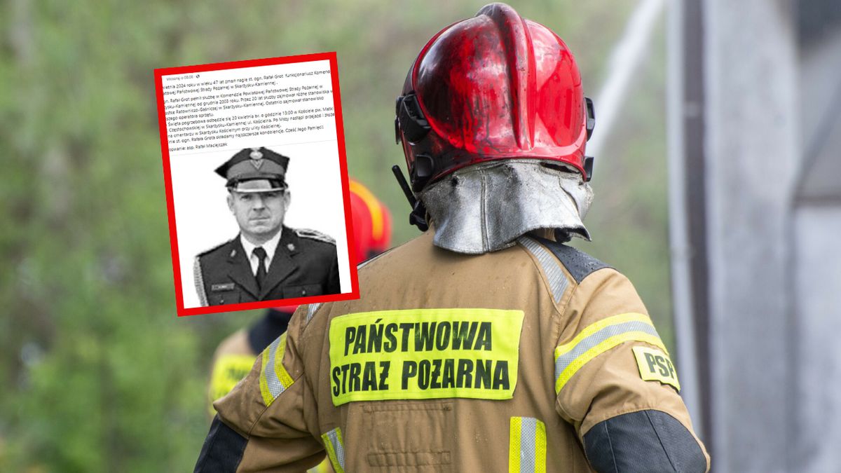 Strażacy poinformowali o śmierci kolegi