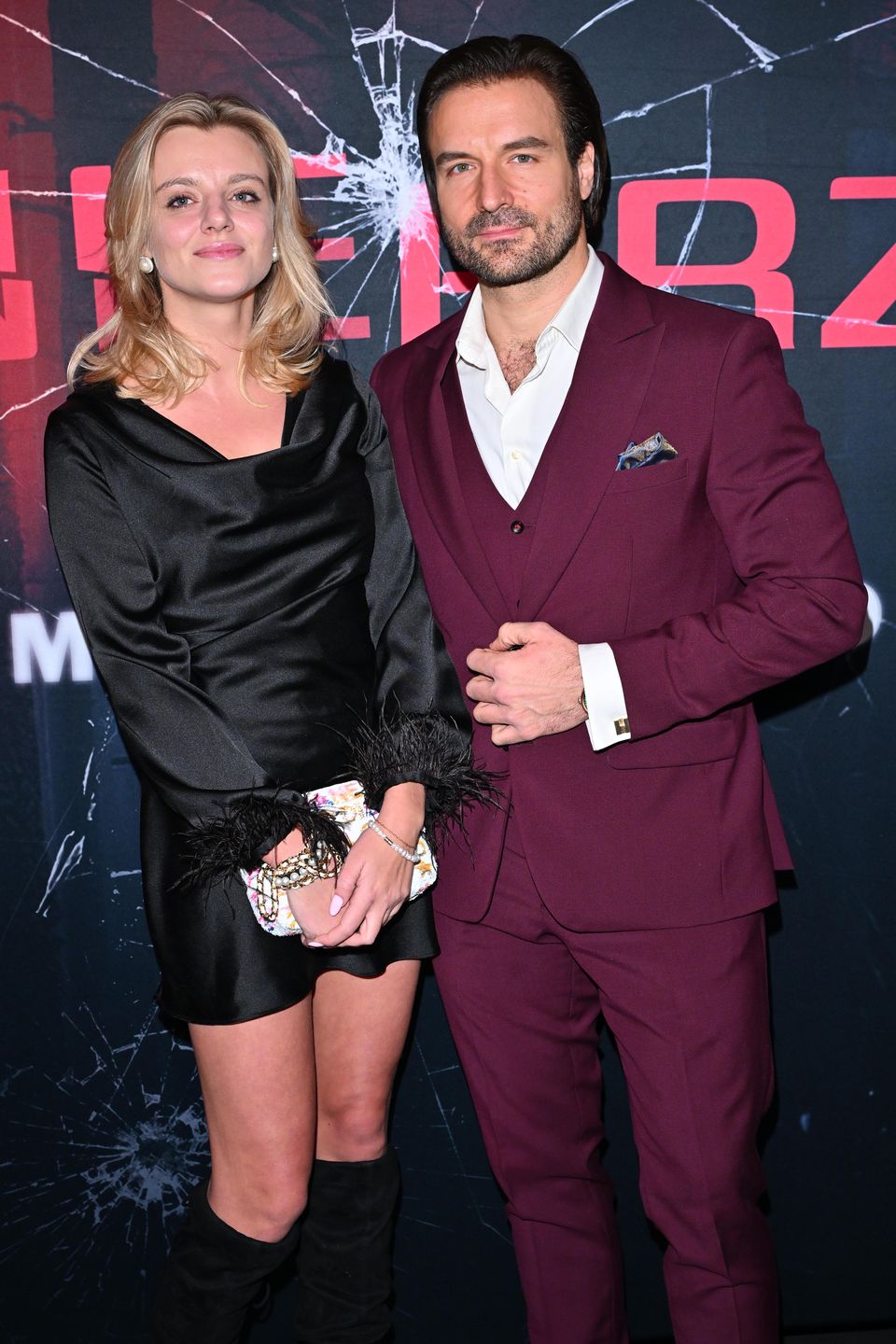 Piotr Stramowski z partnerką