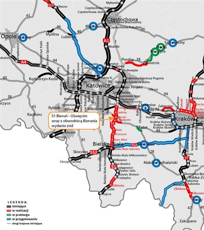 Mapa realizacji inwestycji