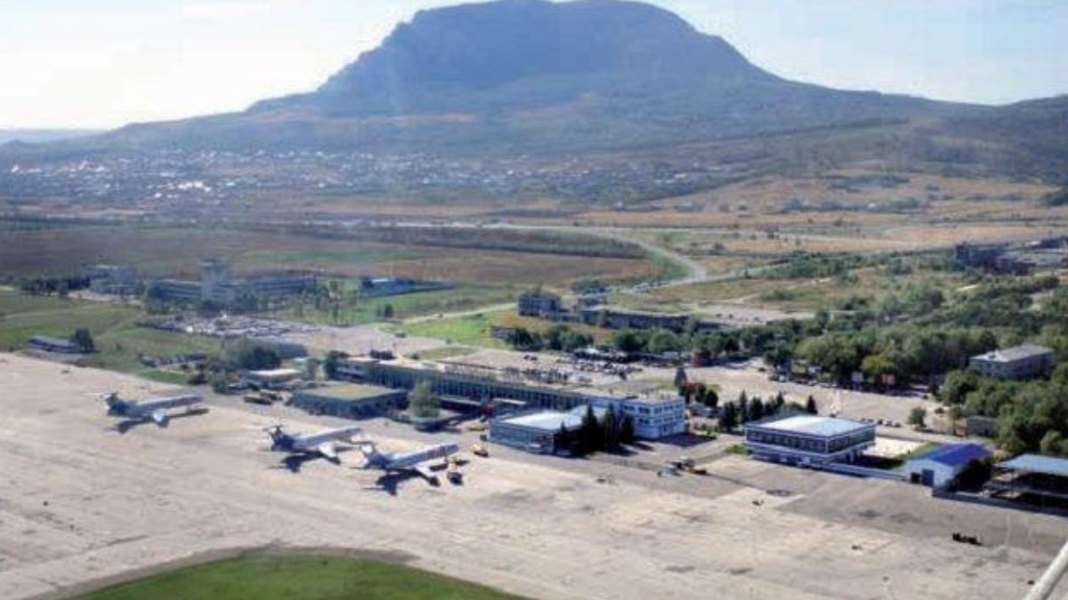 Na lotnisku w Mineralnych Wodach w Rosji doszło do pożaru