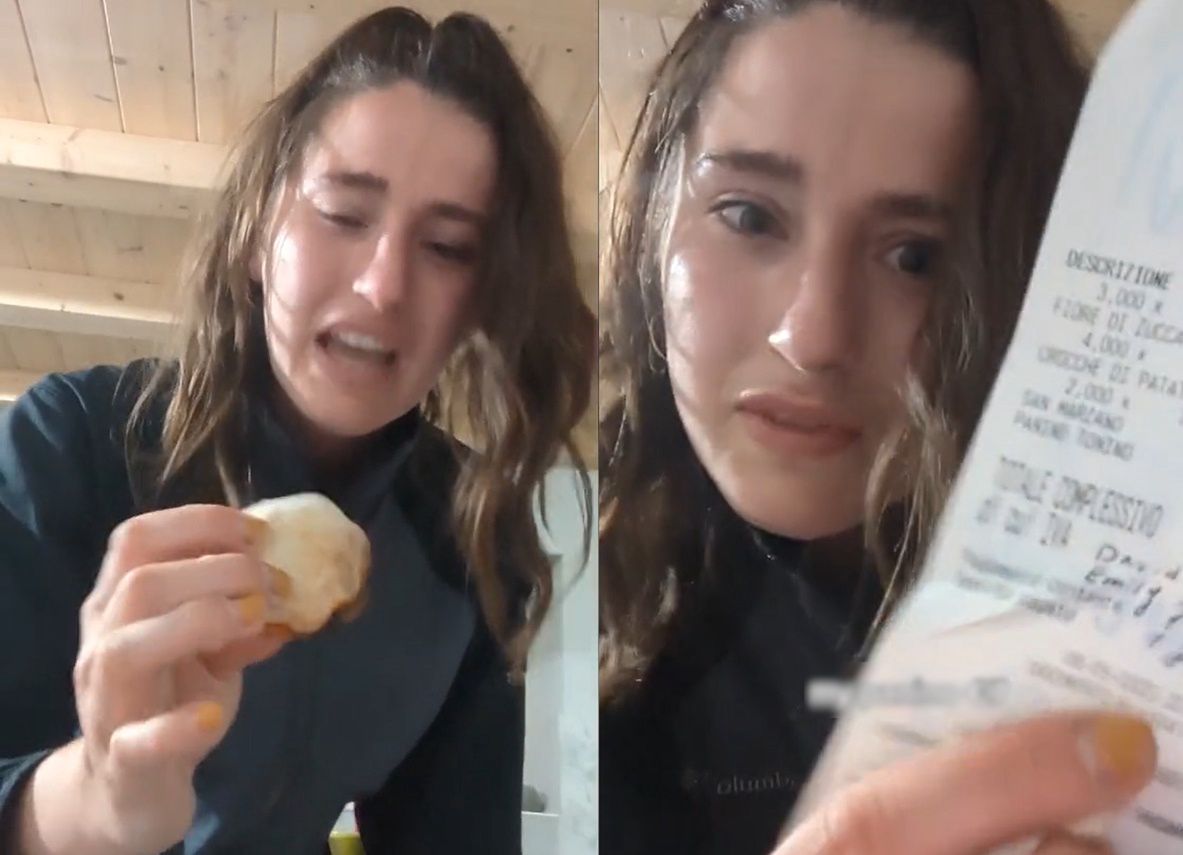 TikToker's shock as 7 euro Naples 'minipanini' turns out to be bite-sized snack