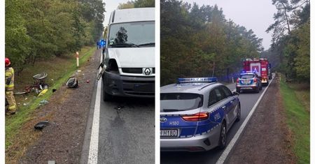 Wyśmierzyce: Śmiertelne potrącenie rowerzystki przez busa. Trwa wyjaśnianie przyczyn i okoliczności wypadku