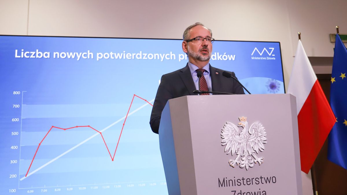 Koronawirus. Minister zdrowia Adam Niedzielski zapowiadał obostrzenia przy przekroczeniu bariery 1 tys. zachorowań na COVID-19 