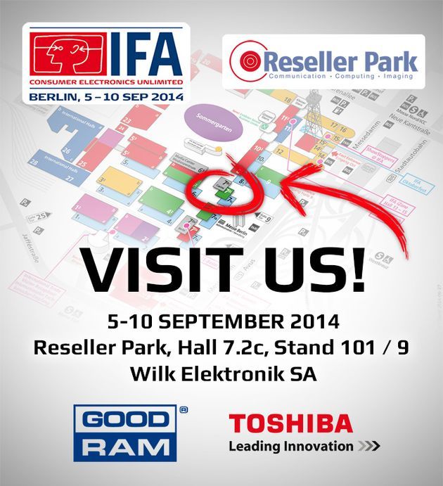 Wilk Elektronik na targach IFA 2014 mapa