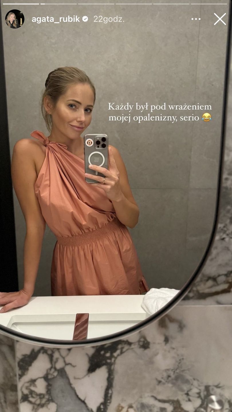 Agata Rubik pochwaliła się nową sukienką