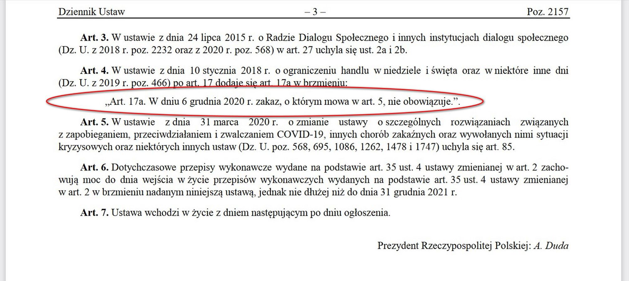 Niedziela 6 grudnia będzie handlowa.