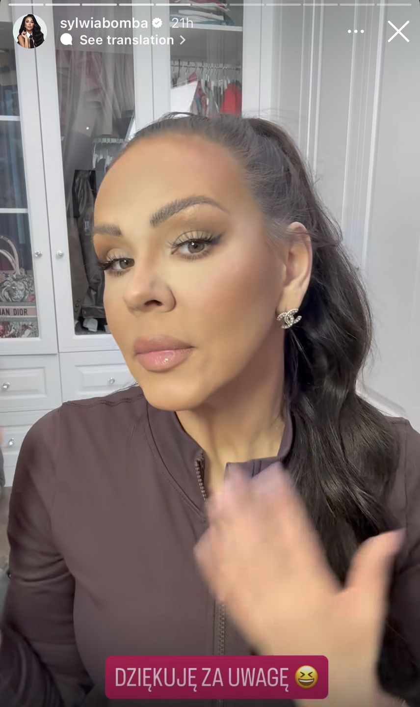 Sylwia Bomba w makijażu
