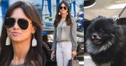Kinga Rusin na spacerze z Czarkiem i torebką za 8 tysięcy