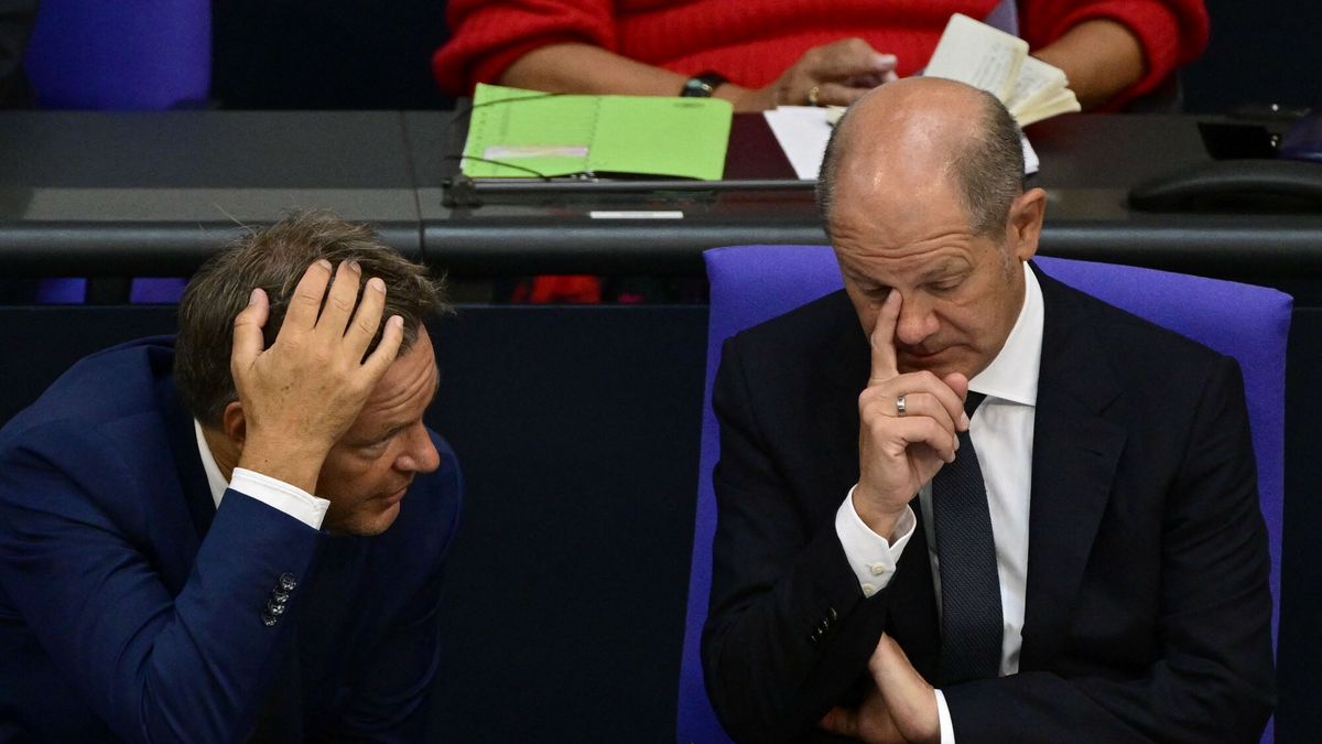 Robert Habeck i kanclerz Olaf Scholz