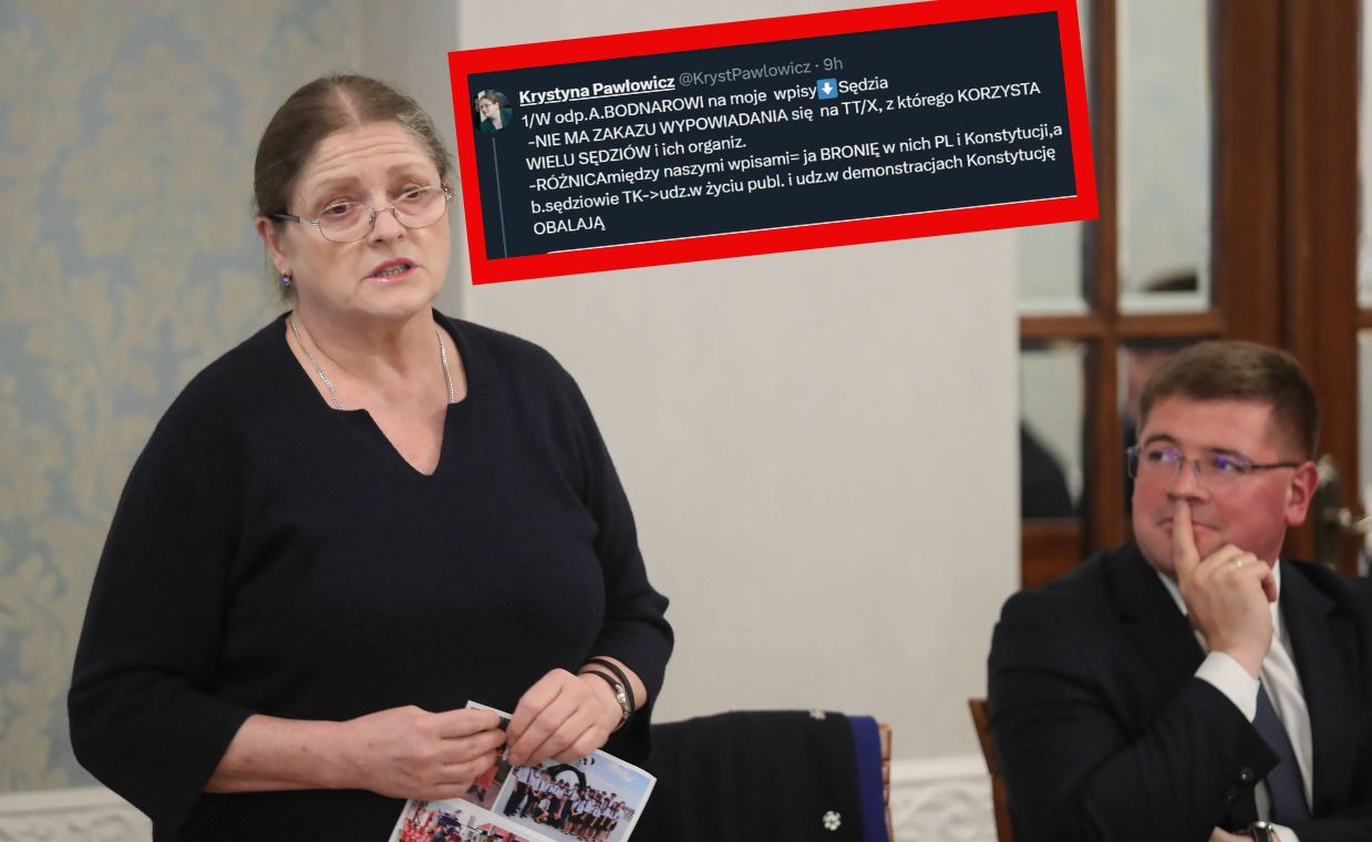 Krystyna Pawłowicz reaguje na słowa Adama Bodnara