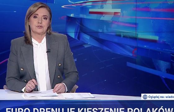 W „Wiadomościach” przed relacją o Chorwacji „euro drenuje kieszenie Polaków”