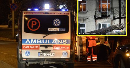 Dramat w Jeleniej Górze. Pod imprezowiczami zerwał się balkon