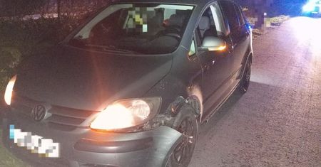 Spowodował kolizję i ukrył się w zaroślach. Miał ponad 3 promile alkoholu w organizmie