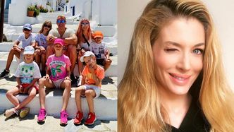 Izabella Łukomska-Pyżalska chwali się GROMADKĄ DZIECI na wakacjach i ubolewa: "Przykre, że rodziny wielodzietne to RZADKOŚĆ" (FOTO)