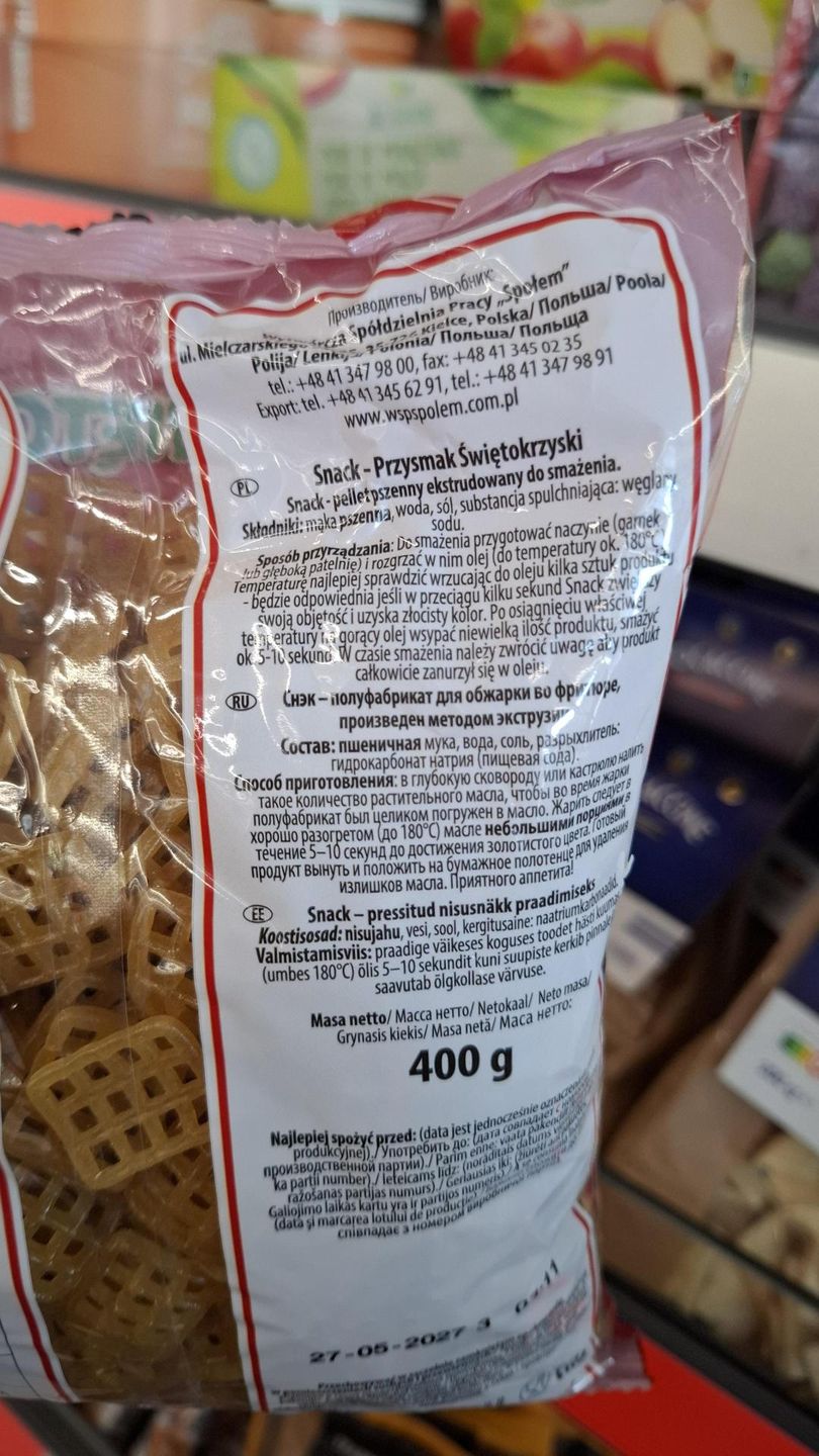 Skład Przysmaku Świętokrzyskiego