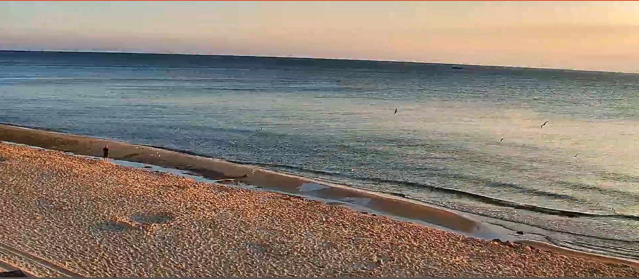 Ujęcie z 5:40, plaża w Chłapowie.
