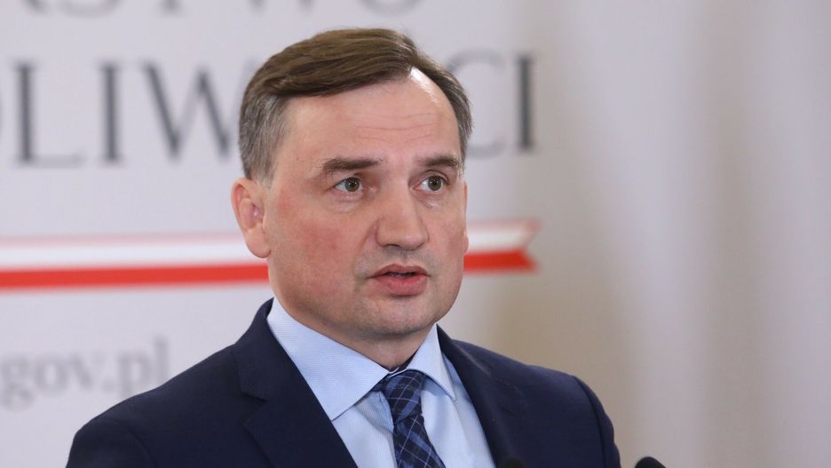 Komentarz w sprawie decyzji TSUE ministra Zbigniewa Ziobry21.07.2021 Warszawa ministerstwo Sprawiedliwosci. Konferencja prasowa Ministra Sprawiedliwosci Zbigniewa Ziobro oraz wiceministra Sebastiana Kalety w sprawie sprawie decyzji TSUE  Fot Tomasz Jastrzebowski/REPORTER
N/z: Zbigniew ZiobroTomasz Jastrzebowski/REPORTER