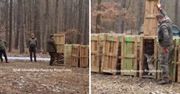 10 skrzyń w środku lasu. Leśnicy nagrani. To element planu