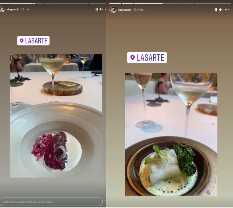 Kinga Rusin pokazuje przysmaki, których próbowała w Barcelonie