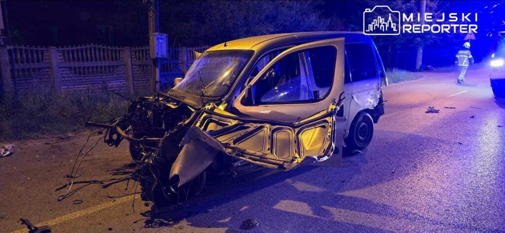 fot. Informacje na Gorąco Powiat Piaseczyński. Poważny wypadek pod Warszawą
