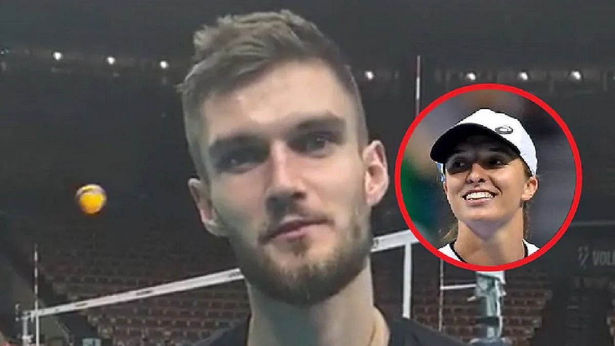 Na zdjęciu: Karol Kłos, na małym zdjęciu: Iga Świątek 