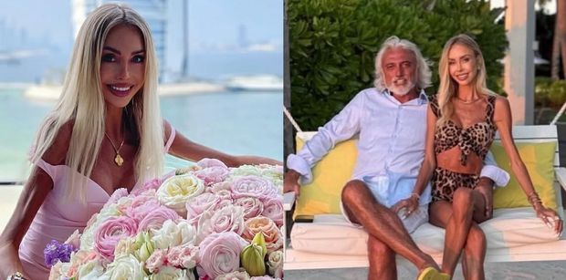 RZADKI WIDOK: 65-letni Robert Tchenguiz pozuje u boku Julii Dybowskiej. Słodziaki? (FOTO)