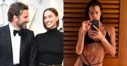 Irina Shayk pozuje TOPLESS na skałach i chwali się fotką... Bradleya Coopera. Znowu są RAZEM? (FOTO)