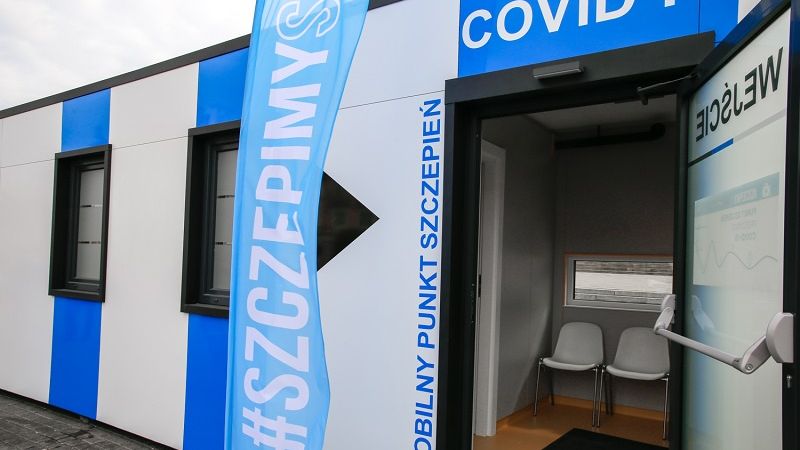 Mobilny punkt szczepień przeciw Covid-19
