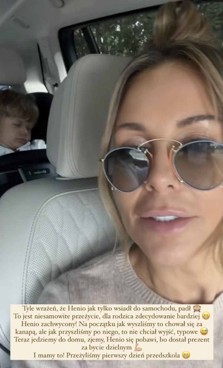 Henio wrócił z przedszkola. Małgorzata Rozenek relacjonuje