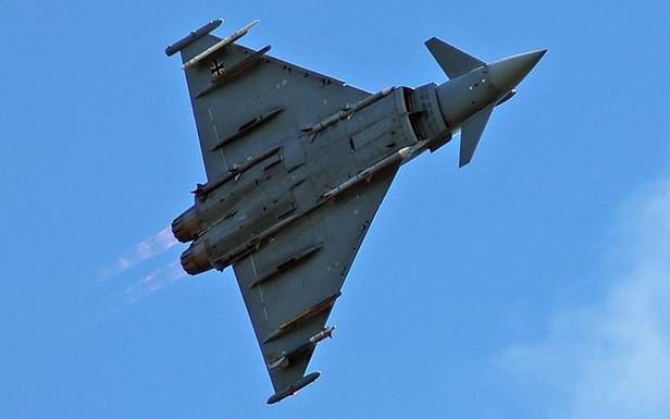 Eurofighter Typhoon w barwach Luftwaffe (Fot. Wikimedia Commons)