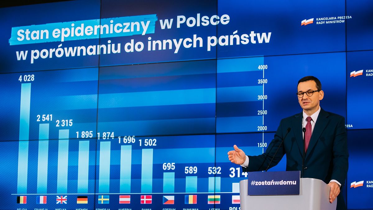 Premier Mateusz Morawiecki zapowiedział otwarcie galerii handlowych.