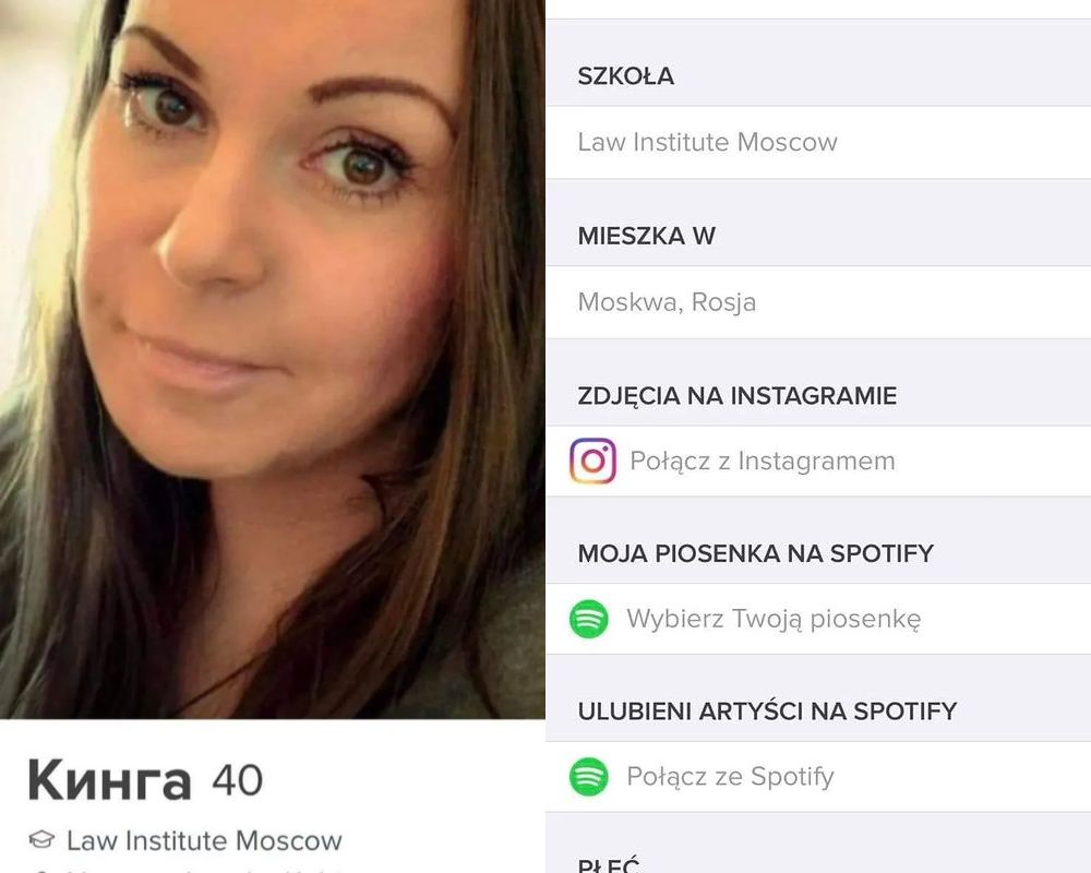 Kobieta postanowiła informować o wojnie w Ukrainie na Tinderze