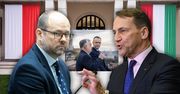 Sikorski do Przydacza: "Bzdura". Poszło o wizytę u Orbána