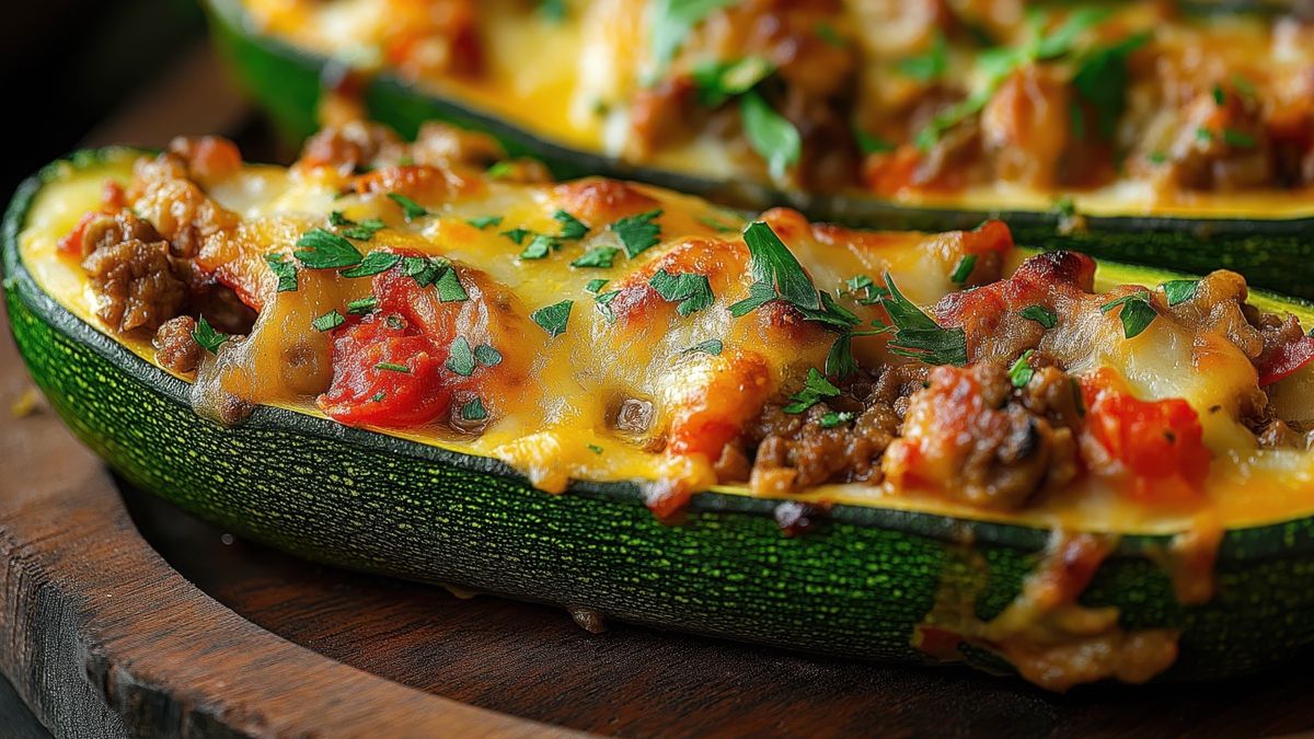Cukinia faszerowana jest idealna na obiad